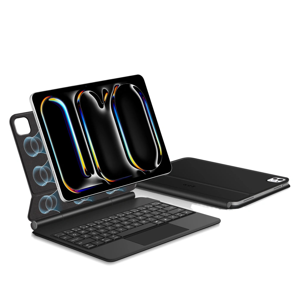 Custodia con Tastiera per Apple iPad Pro 11 (2025) / (2024), Tech-Protect, SmartCase Magnetica, Nera