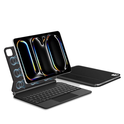 Custodia con Tastiera per Apple iPad Pro 11 (2025) / (2024), Tech-Protect, SmartCase Magnetica, Nera