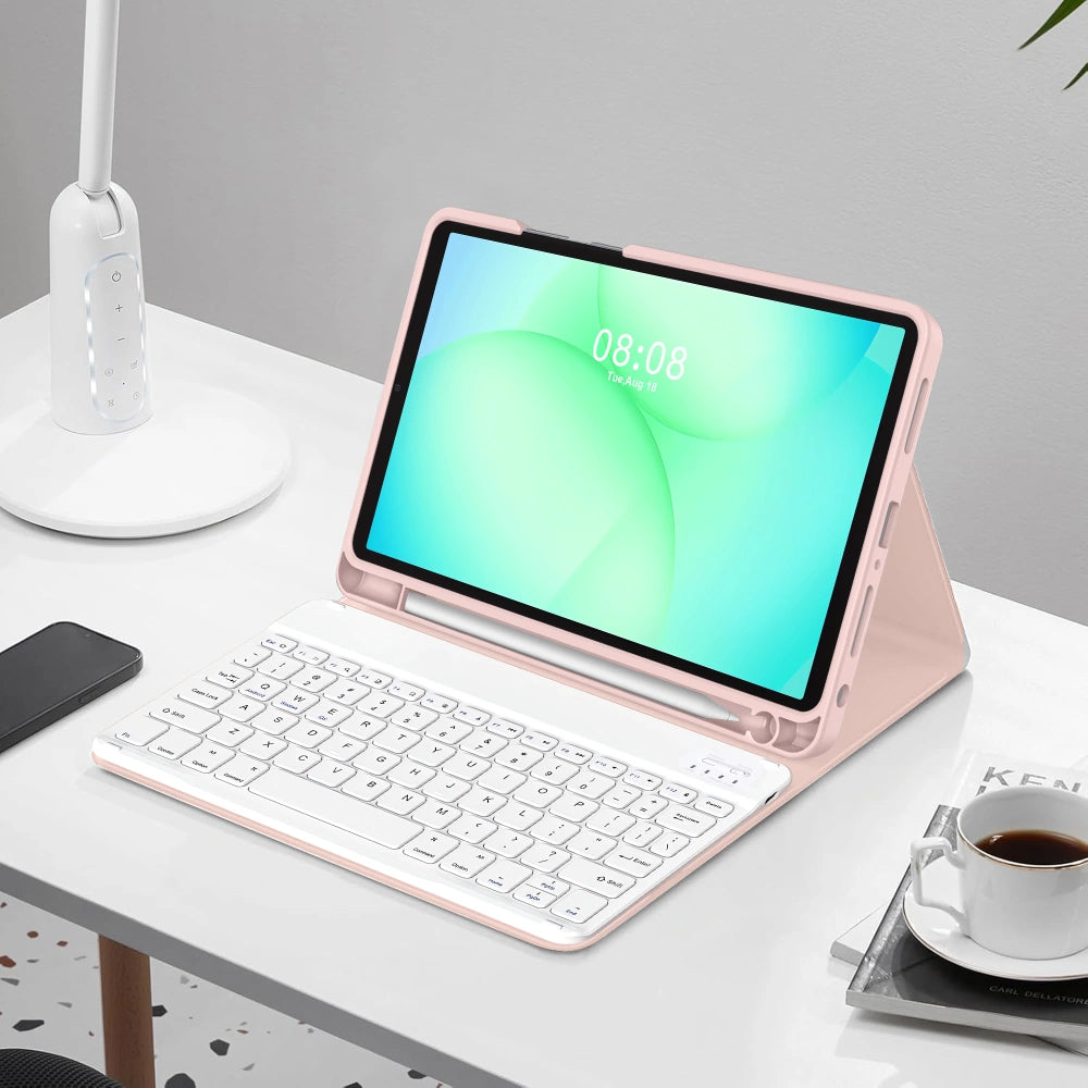 Keyboard Case for Samsung Galaxy Tab A11+ / Tab A9+, Tech-Protect, SC PEN, Pink