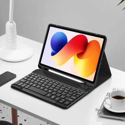 Custodia con tastiera per Xiaomi Poco Pad M1 / Redmi Pad 2 Pro, Tech-Protect, SC PEN, Nera