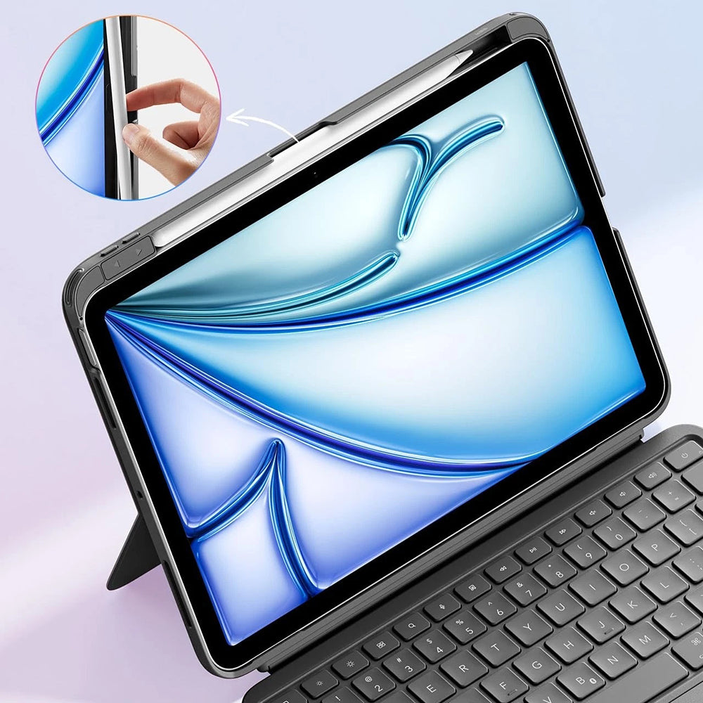 Custodia con Tastiera per Apple iPad (2025) / (2022), ESR, Flex, Grigio