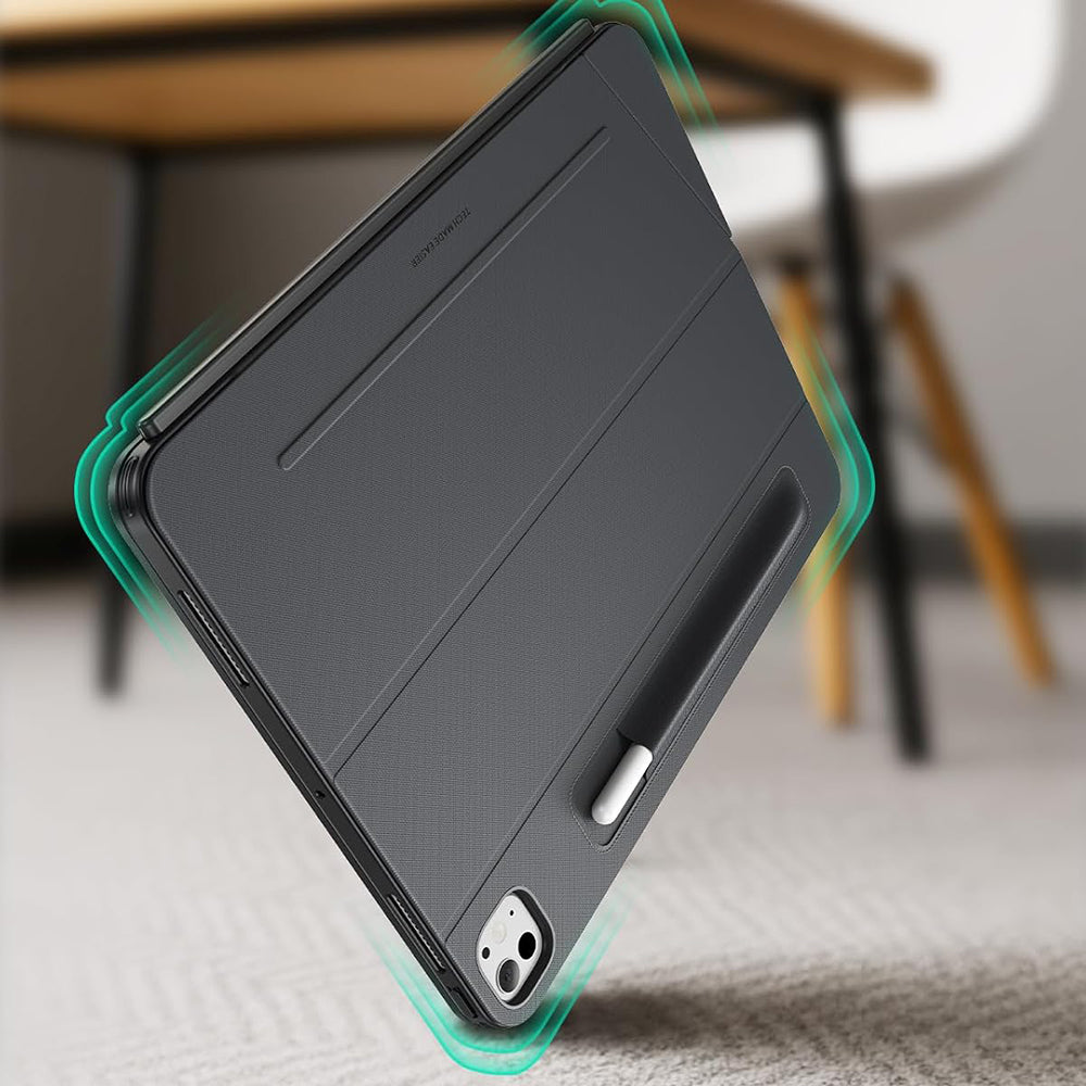 Custodia con Tastiera per Apple iPad (2025) / (2022), ESR, Shift, Grigio