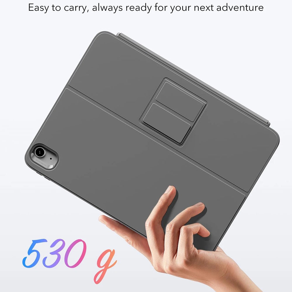 Custodia con Tastiera per Apple iPad Air 11 (2026) / iPad Air 11 (2025) / Air 11 (2024) / Air (2022) / Air (2020), ESR, Flex, Grigio