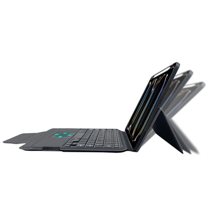 Custodia con Tastiera per Apple iPad Pro 11 (2024), Techsuit, KeyTab Pro, Nera