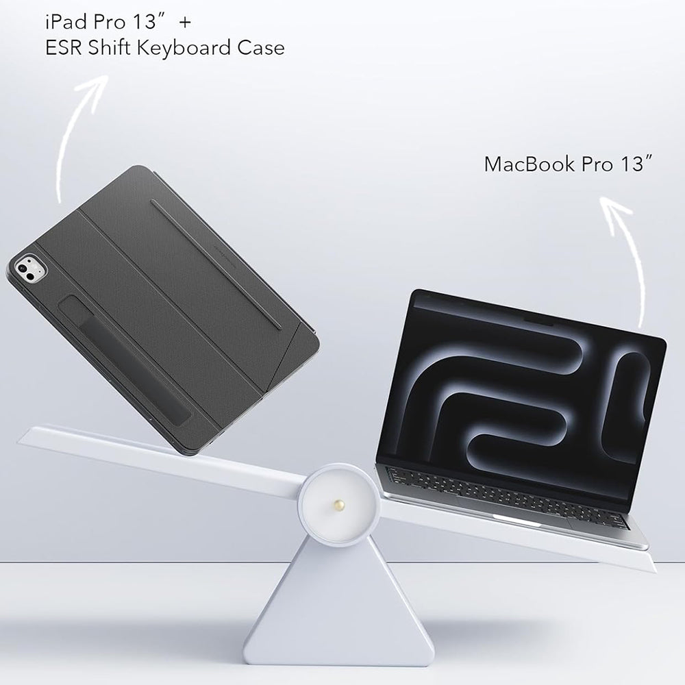 Custodia con Tastiera per Apple iPad Pro 13 (2024), ESR, Shift, Grigio