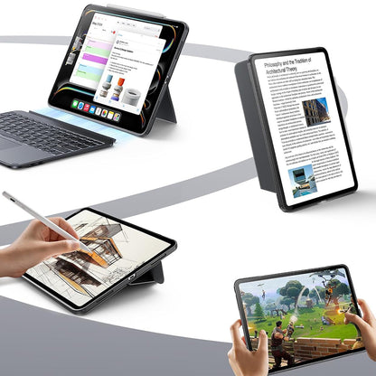 Custodia con Tastiera per Apple iPad Pro 13 (2024), ESR, Shift, Grigio