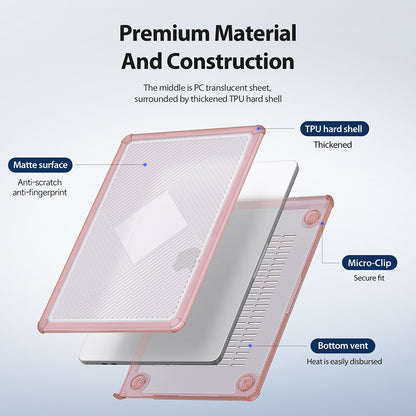 Custodia DUX DUCIS LCGH per Apple MacBook Pro 14 pollici (2023) / (2021), Rosa