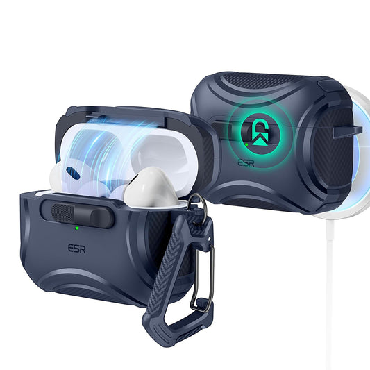 Custodia ESR Cyber per Apple AirPods Pro Series, Blu