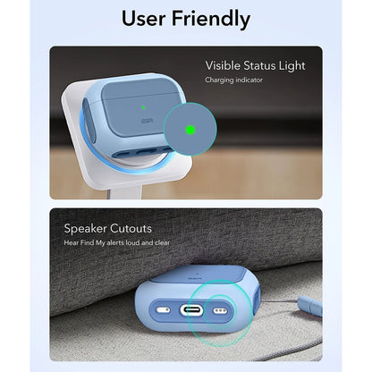Custodia ESR Orbit Hybrid per Apple AirPods Pro 3, Blu