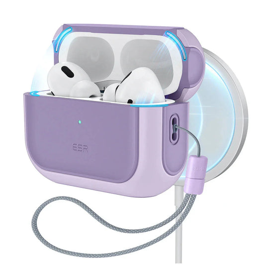 Custodia ESR Orbit Hybrid per Apple AirPods Pro 3, Viola