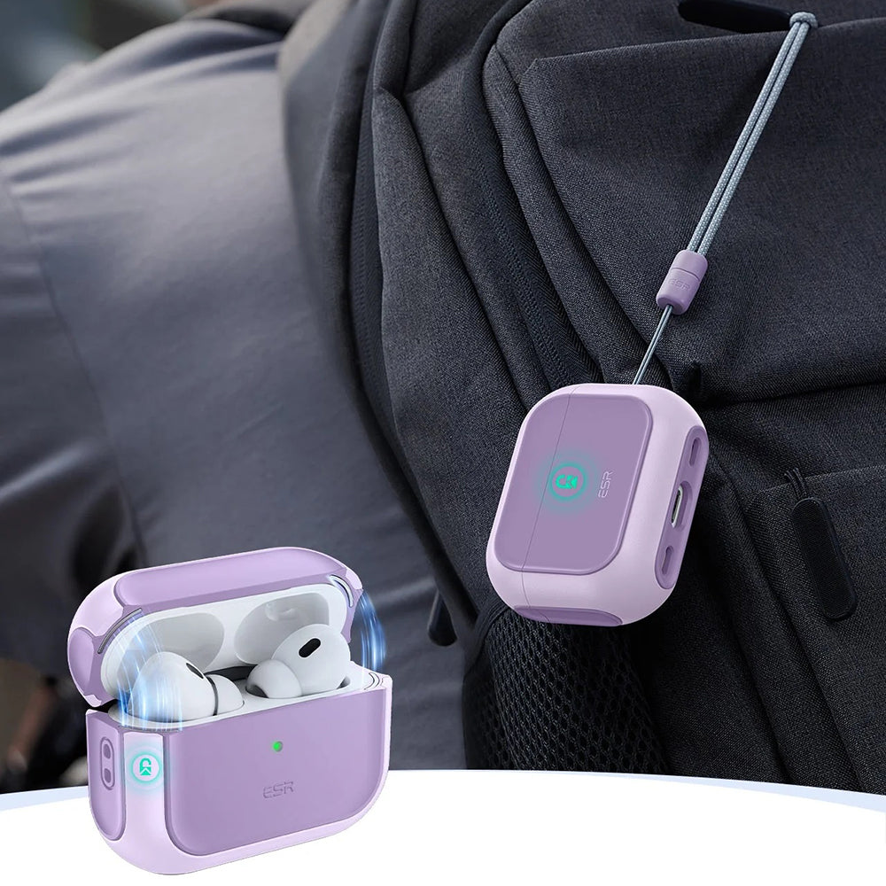 Custodia ESR Orbit Hybrid per Apple AirPods Pro 3, Viola