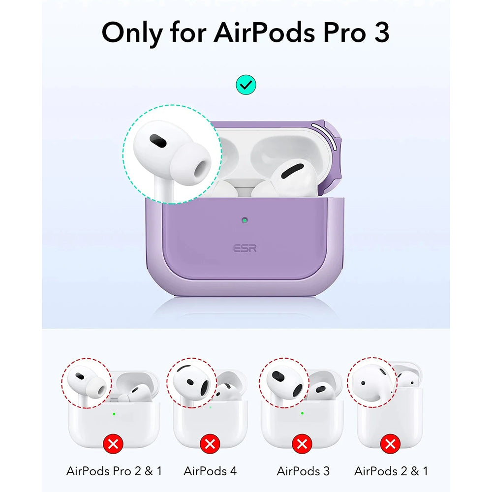 Custodia ESR Orbit Hybrid per Apple AirPods Pro 3, Viola
