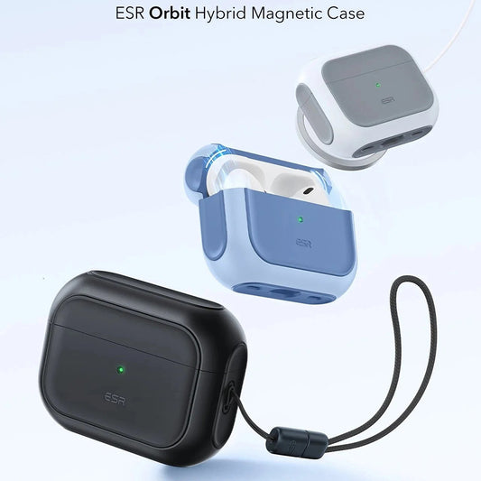 Custodia ESR Orbit Hybrid per Apple AirPods Pro 3, Nera