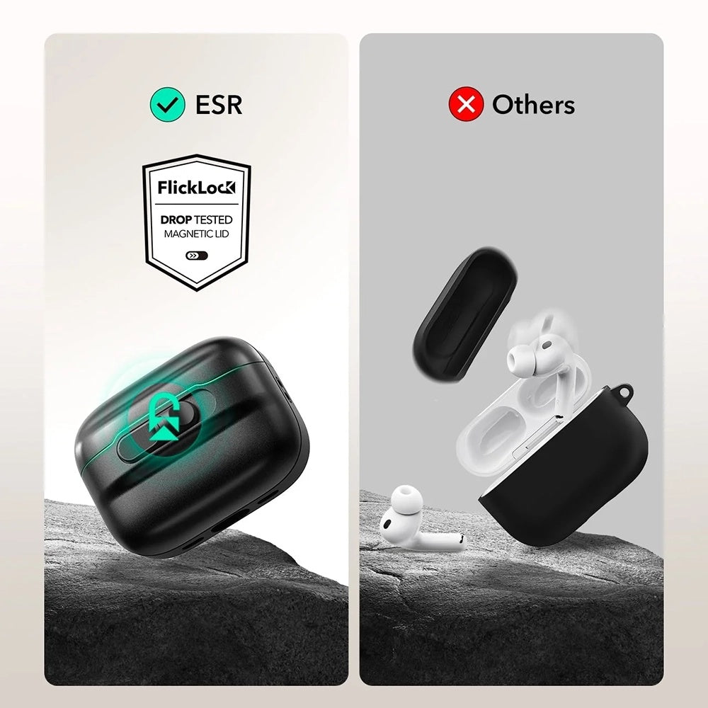 Custodia ESR Pulse Magnetic FlickLock per Apple AirPods Pro 3, Bianca