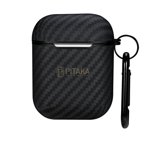 Pitaka Air Pal Custodia per Apple AirPods Gen 2 / Gen 1, nero APM1001 APM1001