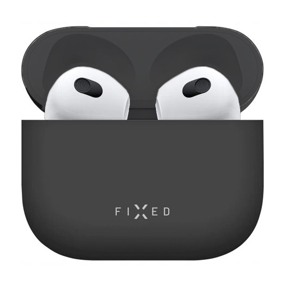 Custodia Fixed Silky per Apple AirPods 4, Nera