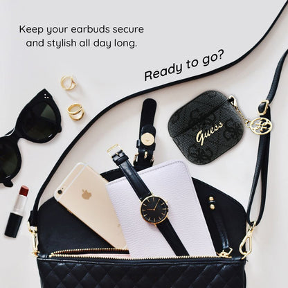 Custodia Guess 4G Charm per Apple AirPods 4, Marrone