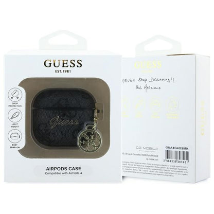 Custodia Guess 4G Charm per Apple AirPods 4, Marrone