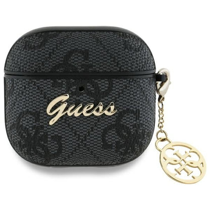 Custodia Guess 4G Charm per Apple AirPods 4, Nera
