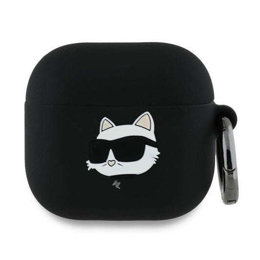 Custodia Karl Lagerfeld 3D Choupette's Head per Apple AirPods 4, Nera