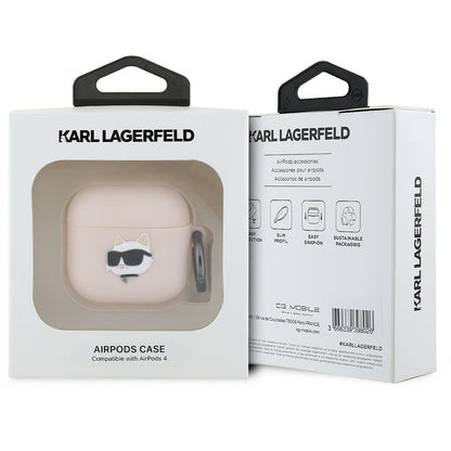 Karl Lagerfeld 3D Choupette's Head Case for Apple AirPods 4, Pink