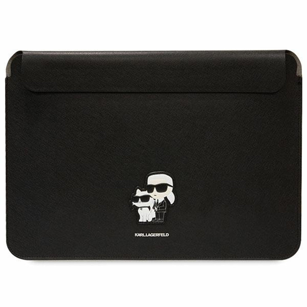 Custodia Karl Lagerfeld Saffiano per Laptop 14 pollici, Nera