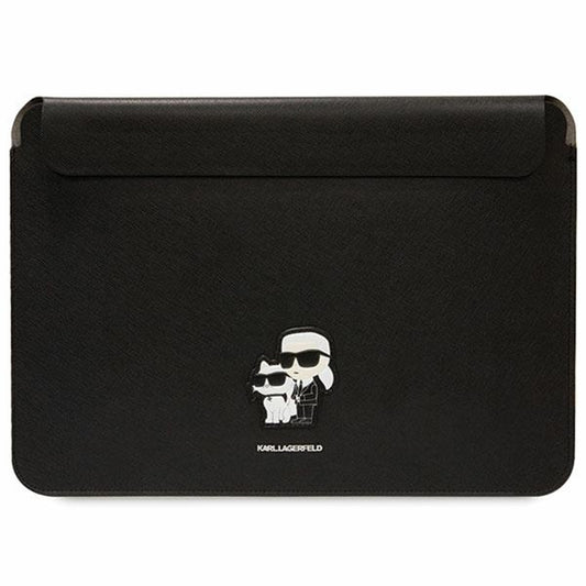 Custodia Karl Lagerfeld Saffiano per Laptop 14 pollici, Nera