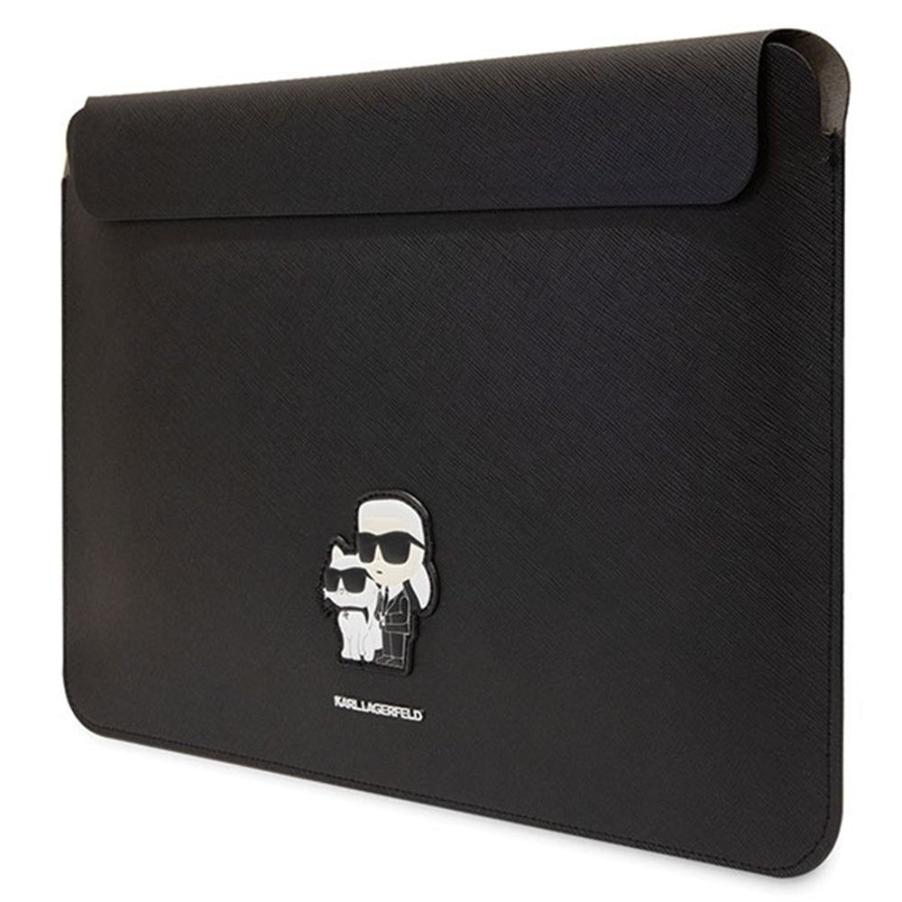 Custodia Karl Lagerfeld Saffiano per Laptop 14 pollici, Nera