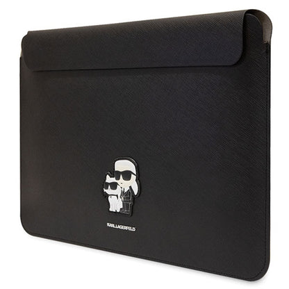 Custodia Karl Lagerfeld Saffiano per Laptop 14 pollici, Nera