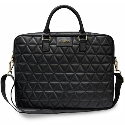 Borsa Guess Quilted per Laptop 15 pollici, Nera