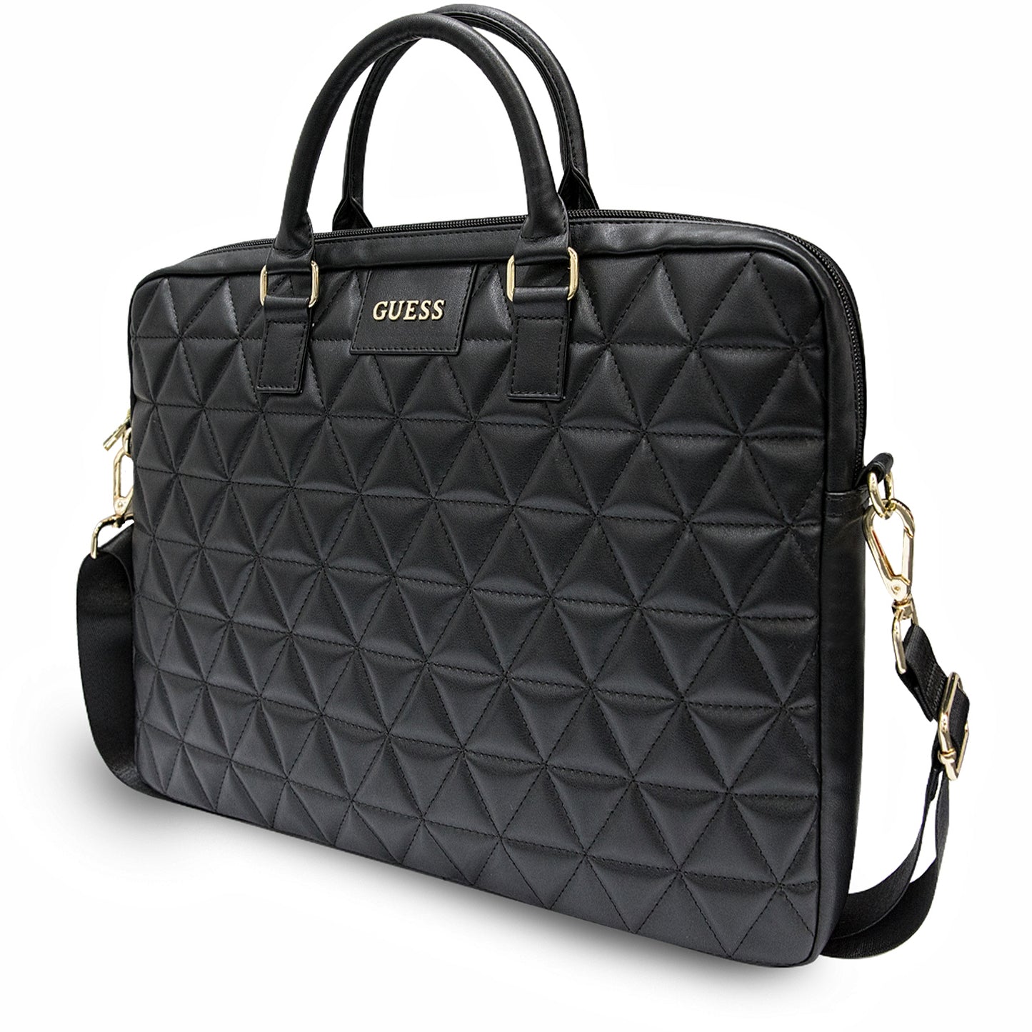 Borsa Guess Quilted per Laptop 15 pollici, Nera