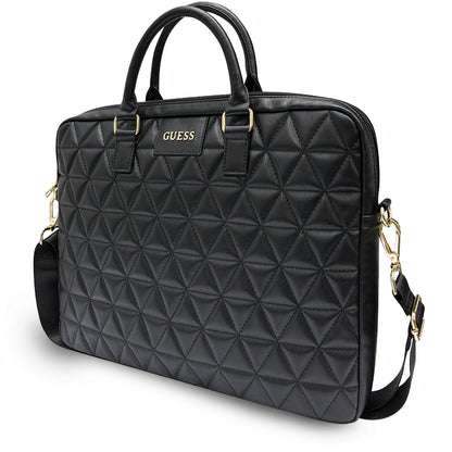 Borsa Guess Quilted per Laptop 15 pollici, Nera