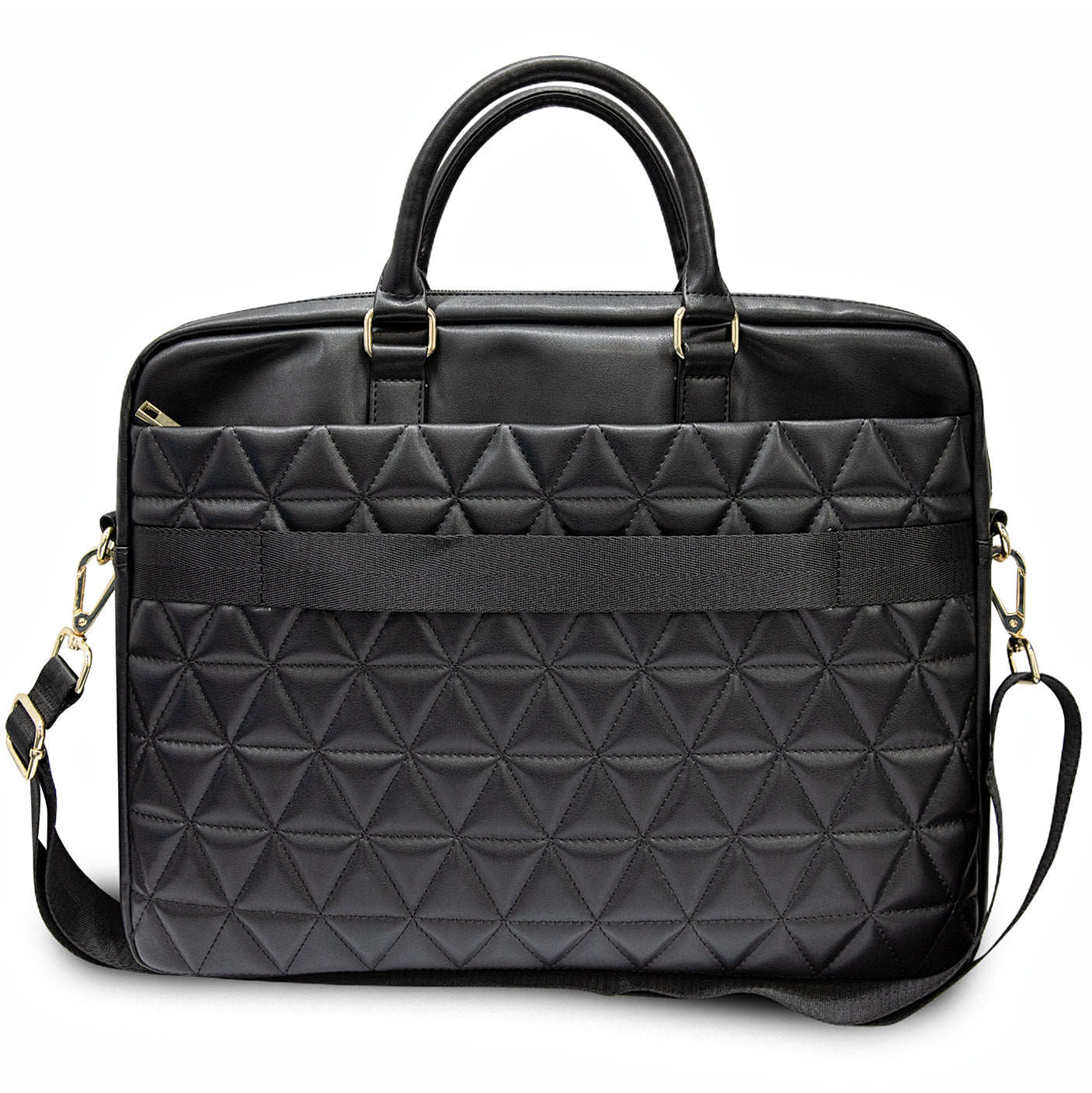 Borsa Guess Quilted per Laptop 15 pollici, Nera