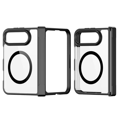 Custodia MagSafe con protezione della cerniera per Apple iPhone Duo, DUX DUCIS, Aimo, nera