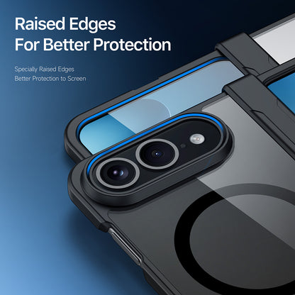 Custodia MagSafe con protezione della cerniera per Apple iPhone Duo, DUX DUCIS, Aimo, nera