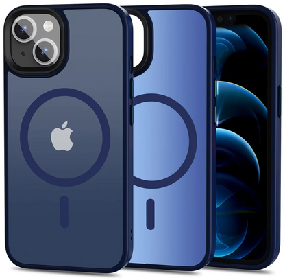 Custodia MagSafe per Apple iPhone 13, Tech-Protect, Magmat, Blu Navy
