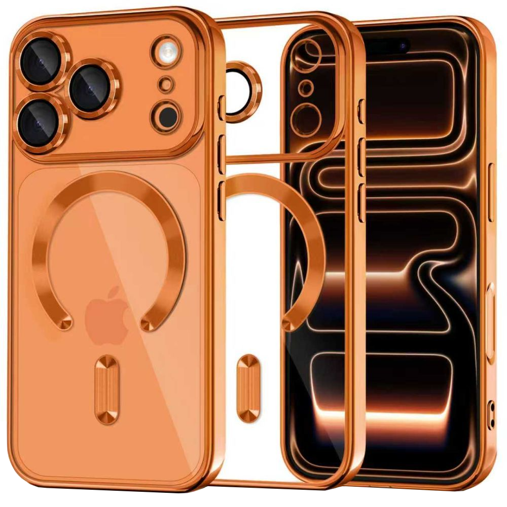 Custodia MagSafe per Apple iPhone 17 Pro, Tech-Protect, Magflex, Arancione