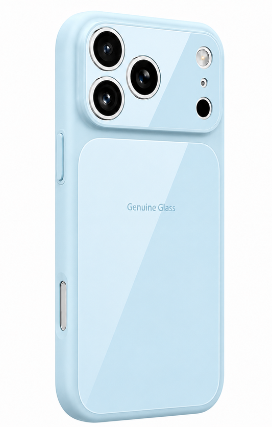 Custodia MagSafe per Apple iPhone 16, OEM, Vetro Originale, Blu