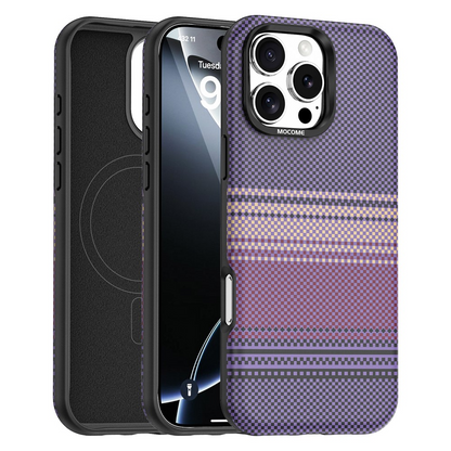 Custodia MagSafe per Apple iPhone 16 Pro Max, OEM, Gradient Rainbow, Viola