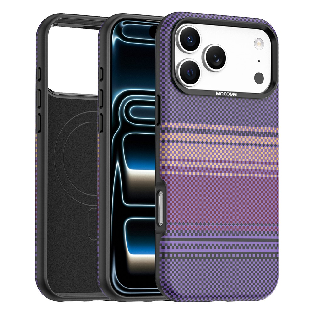 Custodia MagSafe per Apple iPhone 17 Pro, OEM, Gradient Rainbow, Viola