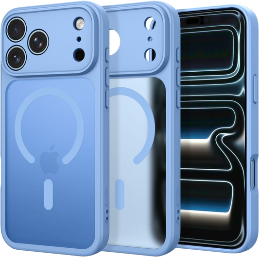 Custodia MagSafe per Apple iPhone 18 Pro / 17 Pro, Tech-Protect, BasicMag, Blu Opaco