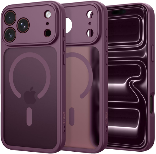 Custodia MagSafe per Apple iPhone 18 Pro / 17 Pro, Tech-Protect, BasicMag, Vinaccia Opaca