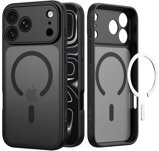 Custodia MagSafe per Apple iPhone 18 Pro Max / 17 Pro Max, Tech-Protect, BasicMag, Nera Opaca