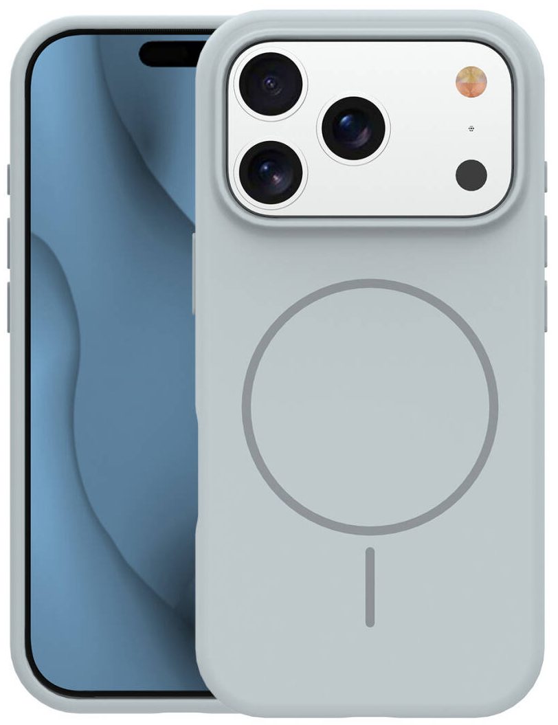 Custodia MagSafe per Apple iPhone 17 Pro, OEM, Silicone Sottile, Grigio