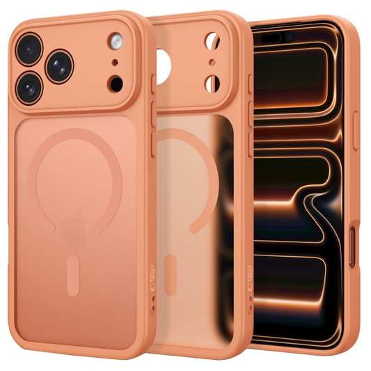 Custodia MagSafe per Apple iPhone 18 Pro / 17 Pro, Tech-Protect, BasicMag, Arancione Opaco