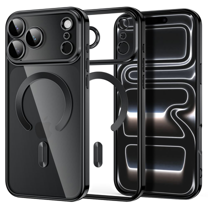 Custodia MagSafe per Apple iPhone 18 Pro Max / 17 Pro Max, Tech-Protect, Magflex, Nero Satinato