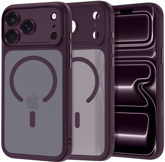 Custodia MagSafe per Apple iPhone 18 Pro / 17 Pro, Tech-Protect, MagPeak CC, Vinaccia Opaca