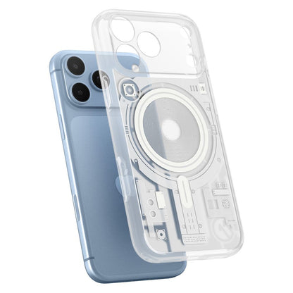 Custodia MagSafe per Apple iPhone 18 Pro / 17 Pro, Spigen, C11 Ultra Hybrid MagFit Element, bianca ACS12308