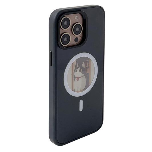 Custodia MagSafe per Apple iPhone 16 Pro, OEM, Round Screen Smart E-Ink, Nera