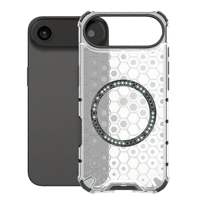 Custodia MagSafe per Apple iPhone 17 Air, Techsuit, HoneyComb Shield, Bianca